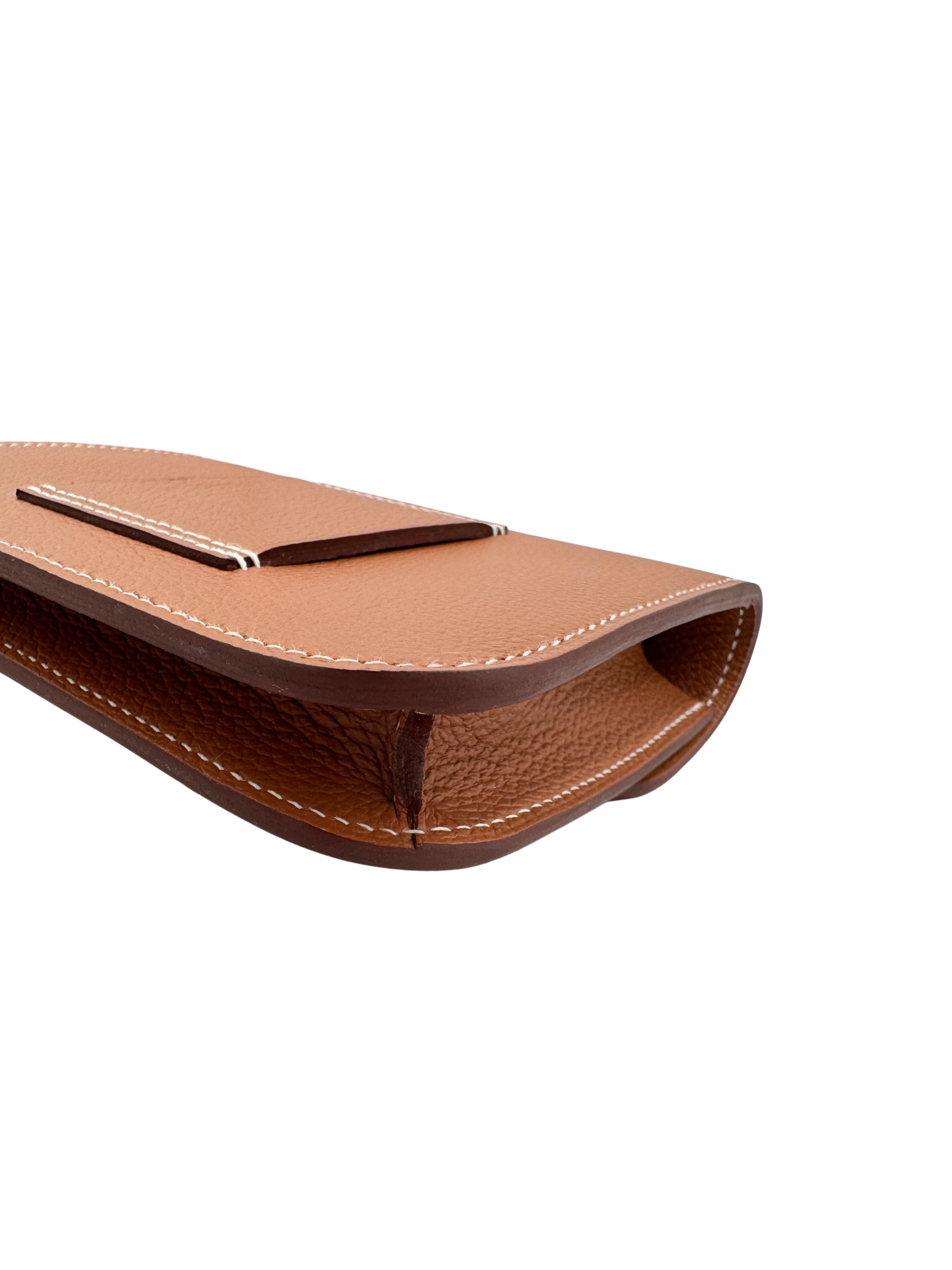 Constance Slim Compact Wallet with Removable Card Holder in Gold Evercolor Leather with Gold Hardware