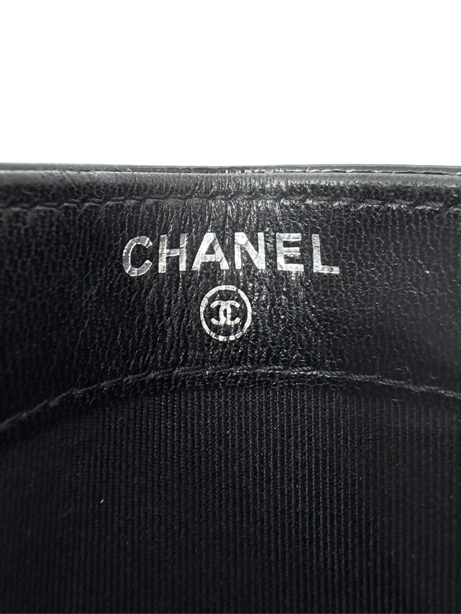 Classic Quilted CC Card Holder Wallet in Black Patent Leather