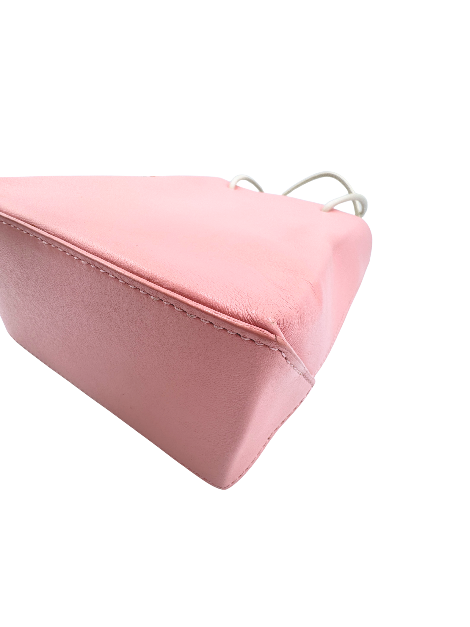 Runway Essential Small Shopping Tote Bag in Pink Calfskin Leather