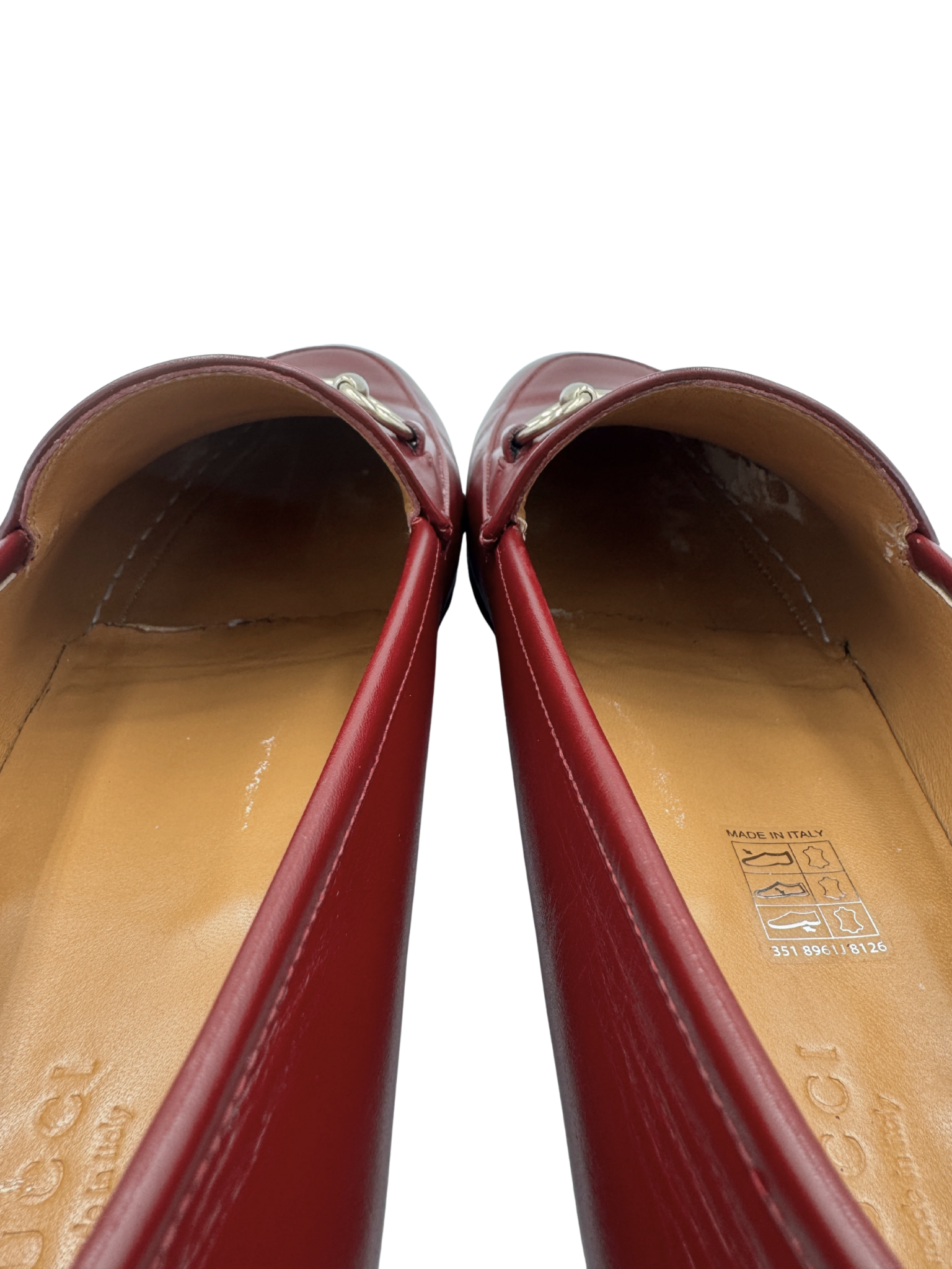 Size 42 Jordaan Horsebit Loafers in Rosso Ancora Burgundy Leather