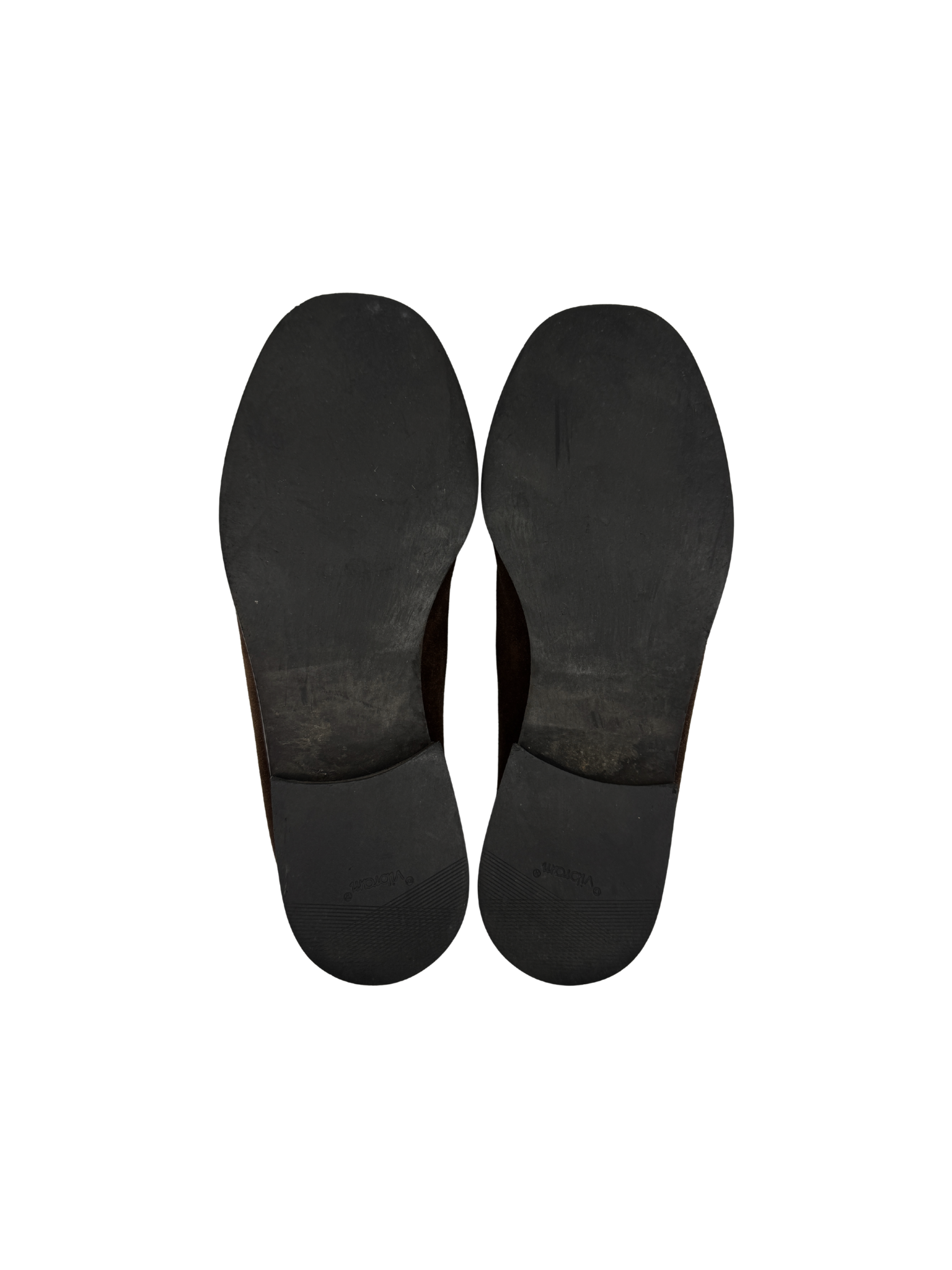 Size 38 Gucci Plate Flat Loafers in Chocolate Brown Suede