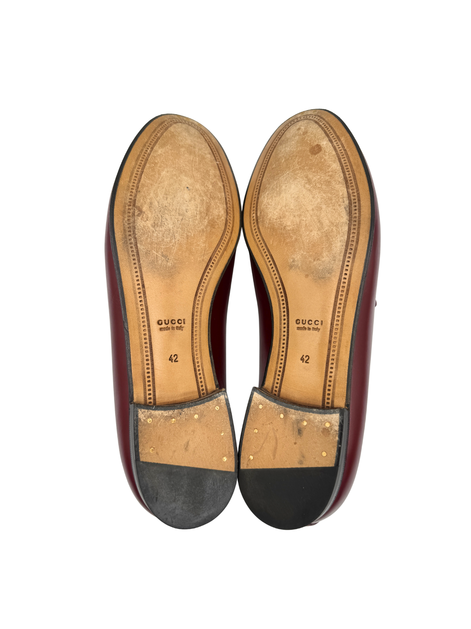 Size 42 Jordaan Horsebit Loafers in Rosso Ancora Burgundy Leather