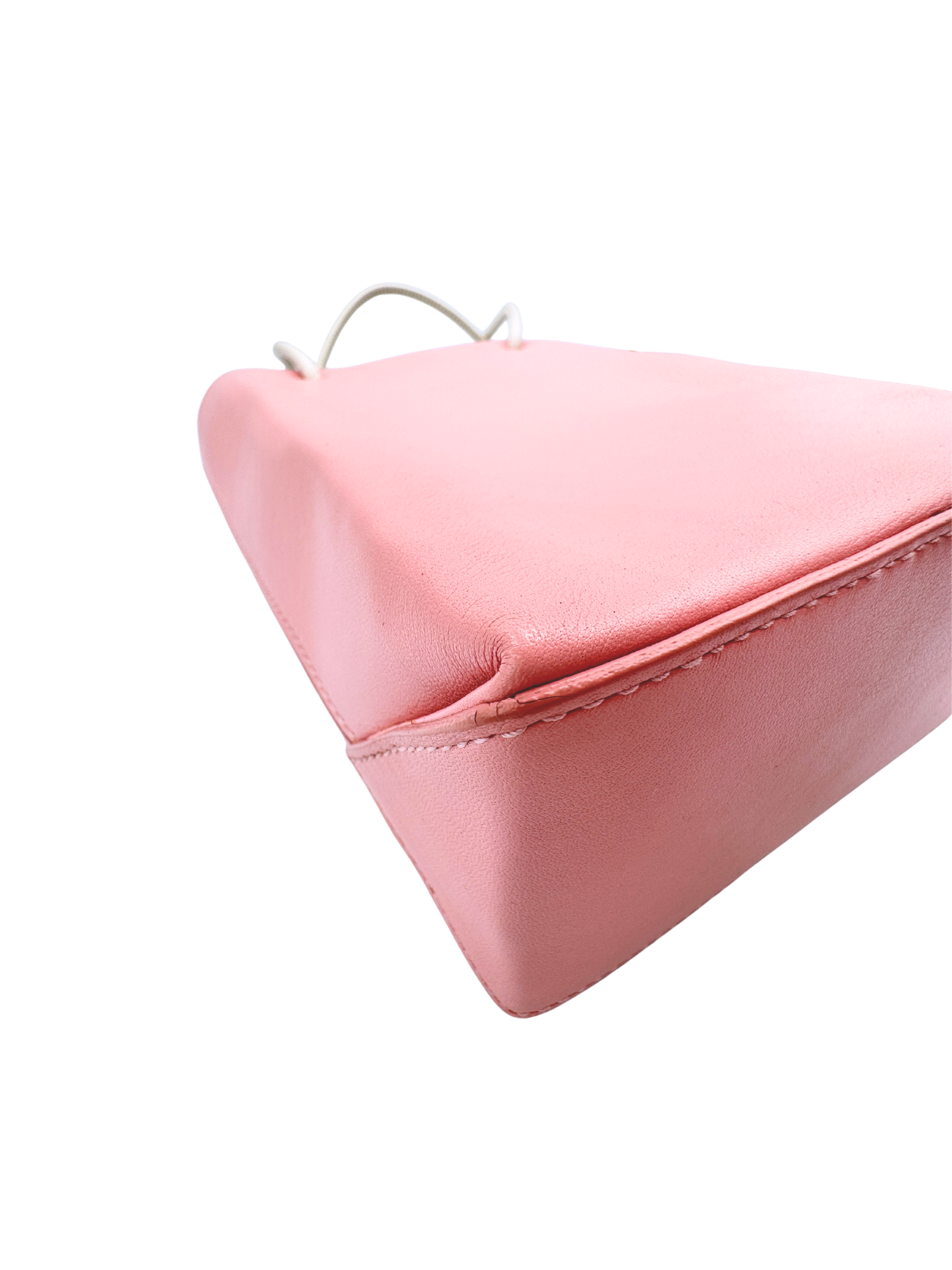 Runway Essential Small Shopping Tote Bag in Pink Calfskin Leather