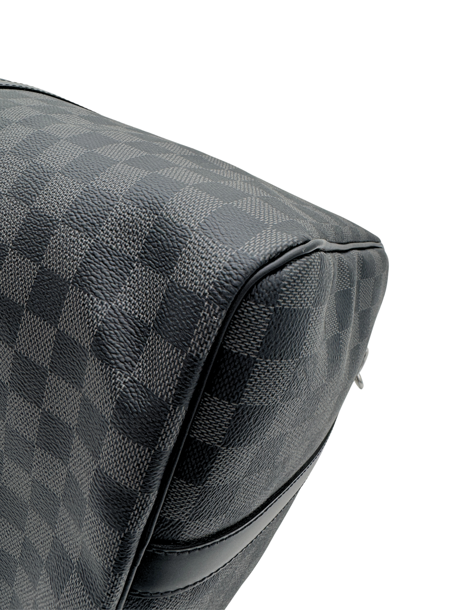 Louis Vuitton Keepall 55 Bandouliere Weekender Duffel Bag in Damier Graphite Coated Canvas