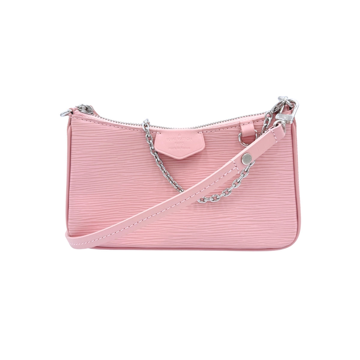 Louis Vuitton Easy Pouch on Strap Shoulder Bag with Chain in Rose