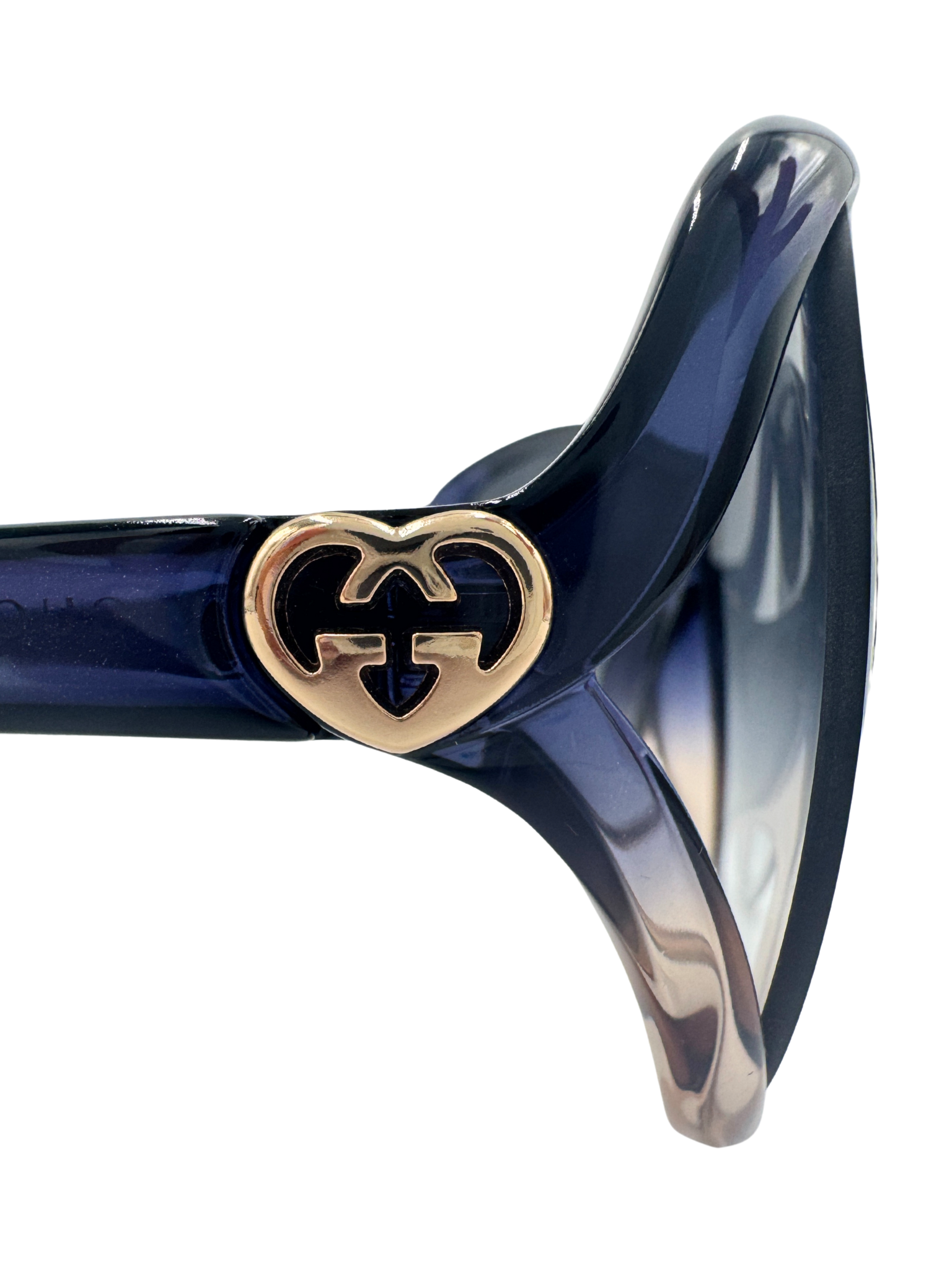 Oversized GG Sunglasses in Blue Acetate